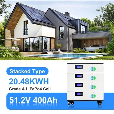 Bateria Lifepo4 de fábrica na China 51,2V 400Ah 20kWh Baterias de lítio