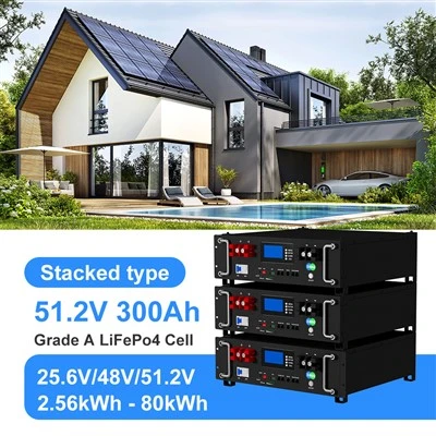 ZbPower empilhável 51.2V 300AH Bateria de lítio 6000 Vida de ciclo 15kWh